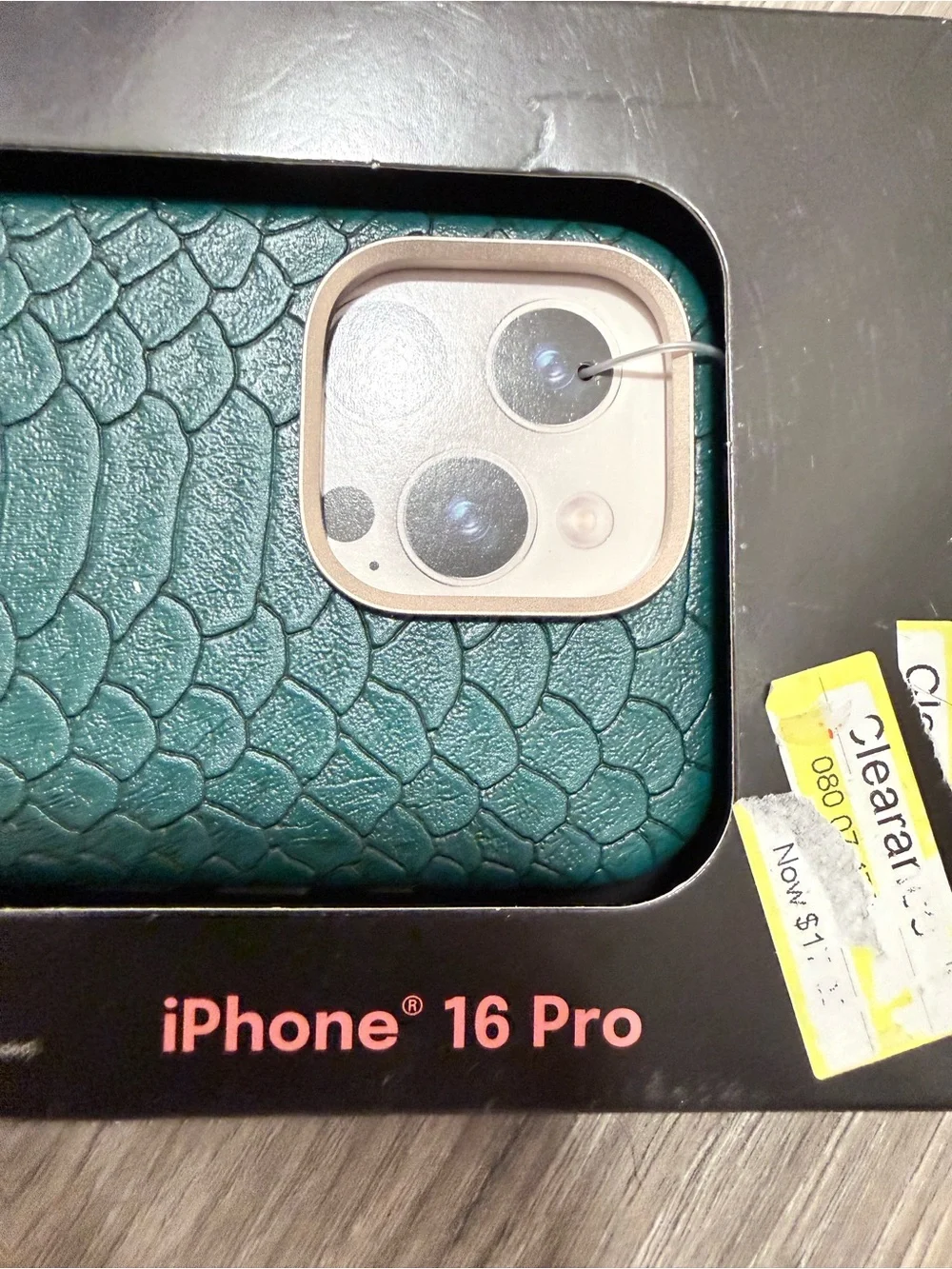 Green Croc iPhone 16 Pro Case